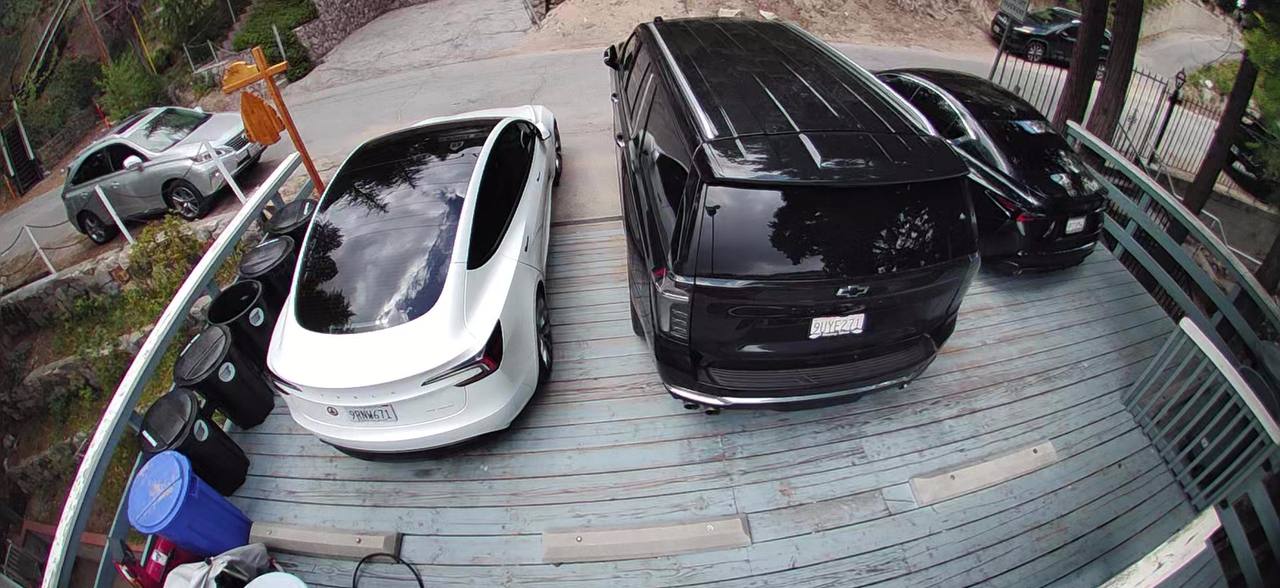 Designated driveway parking area